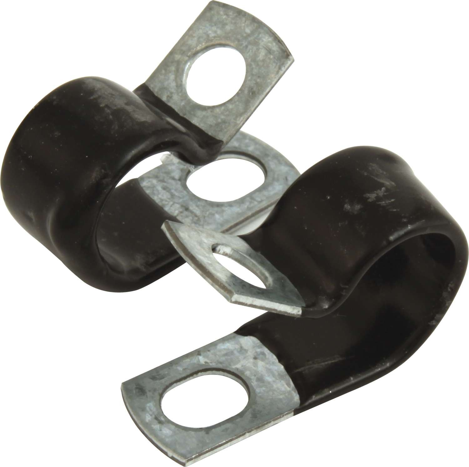QuickCar Line Clamp - Adel - 1/2 in ID - Rubber Lining - Aluminum - Set of 10
