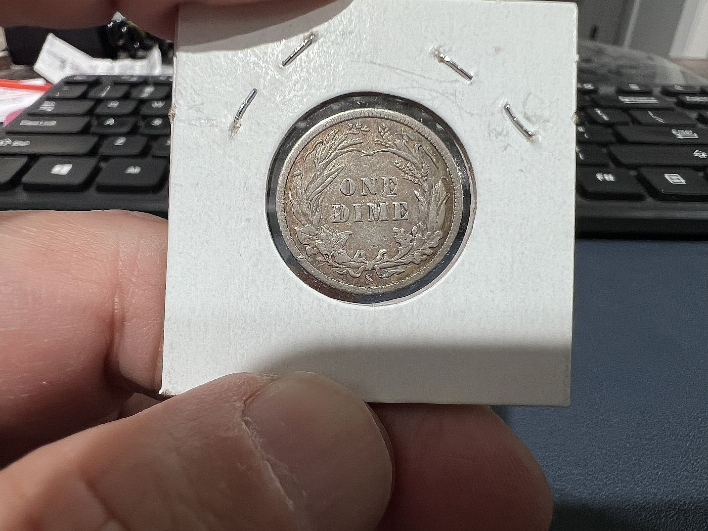 1907-S 10c Barber Silver Dime San Francisco
