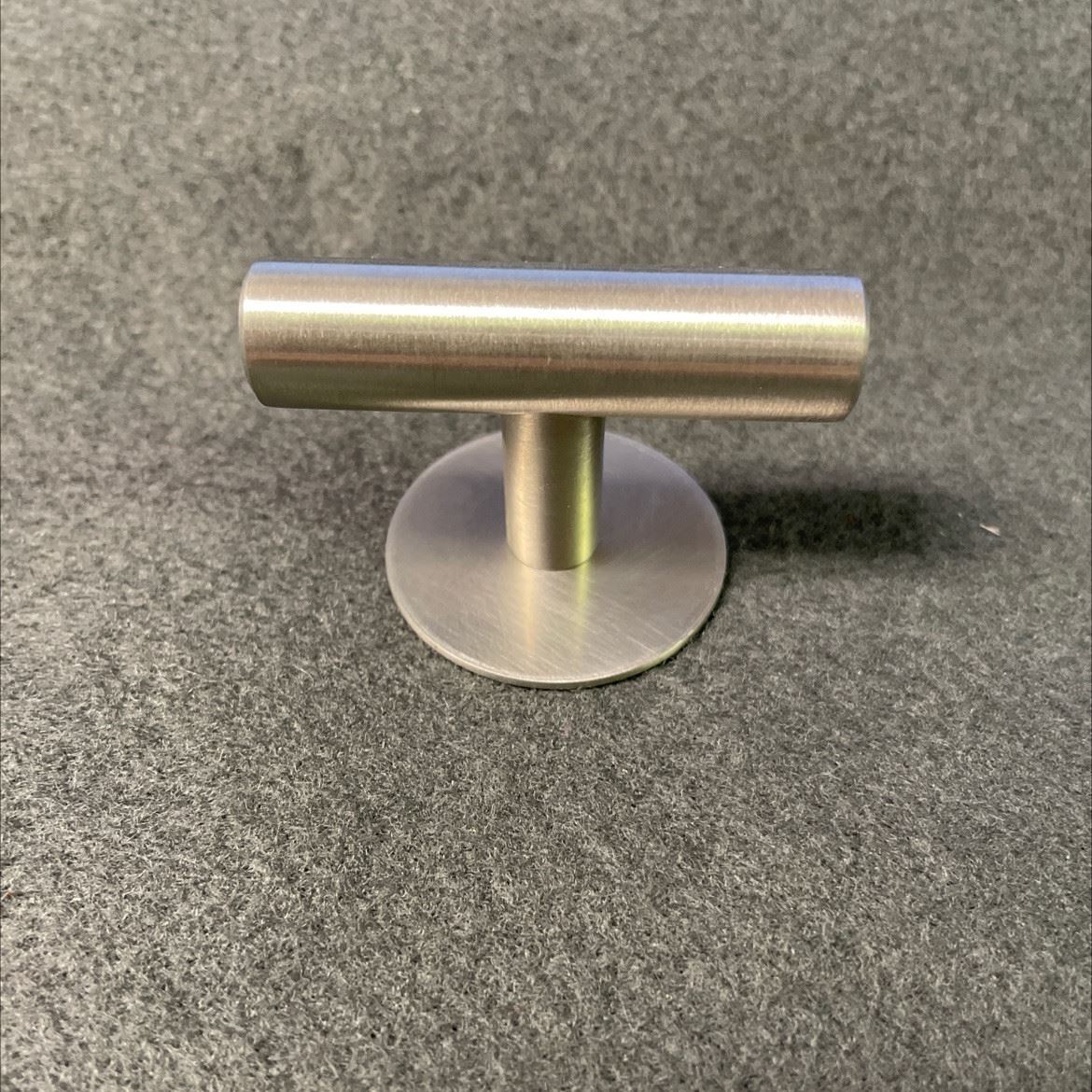 2" T Knob with Backplate Stainlesss Steel
