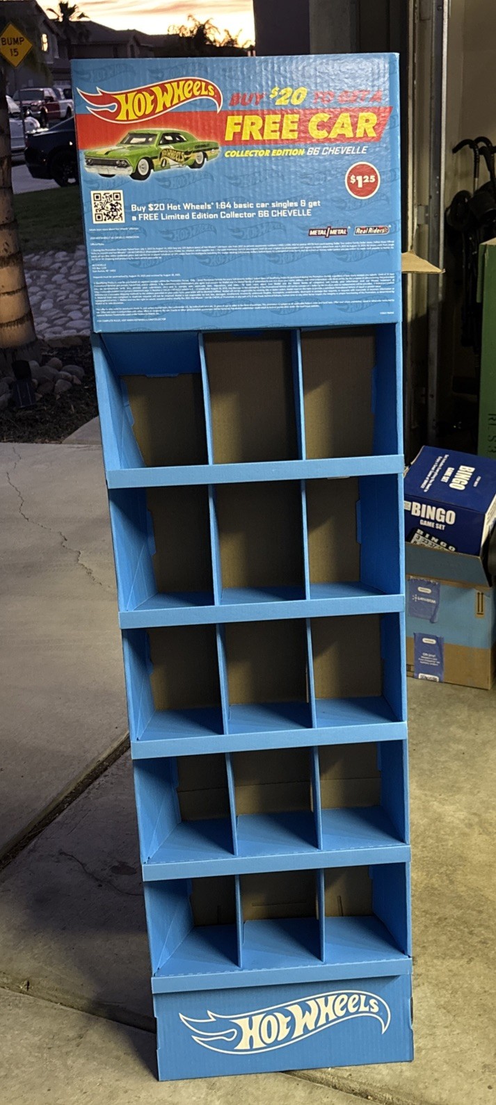 Hot Wheels Store 144 Car Display In Shipper Box No Cars.