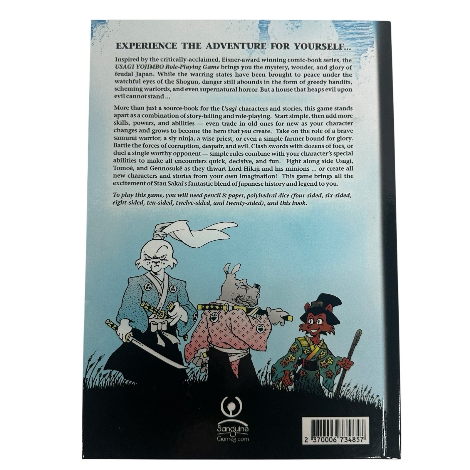 USAGI YOJIMBO: ROLE-PLAYING GAME (SGP5001) By Pieter Van Hiel **Excellent**