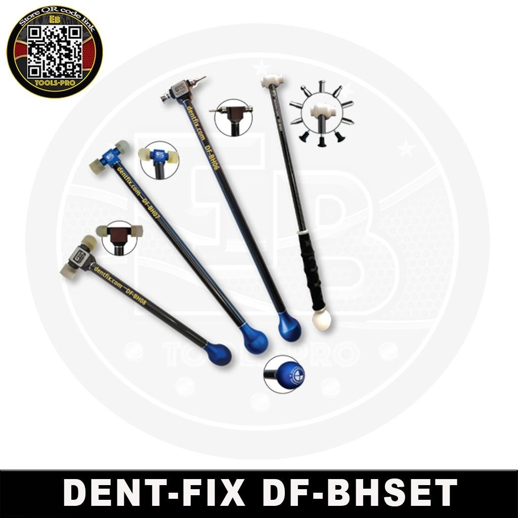 Dent Fix Equipment DF-BHSET 4pc Carbon Fiber PDR Blending Hammer Set