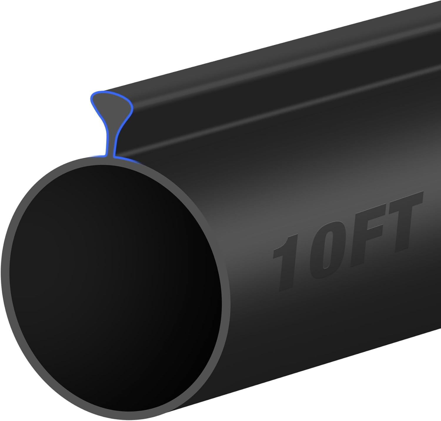 10FT Garage Door Seals Bottom Rubber - 0.2" Triangle Weather Stripping for Si...