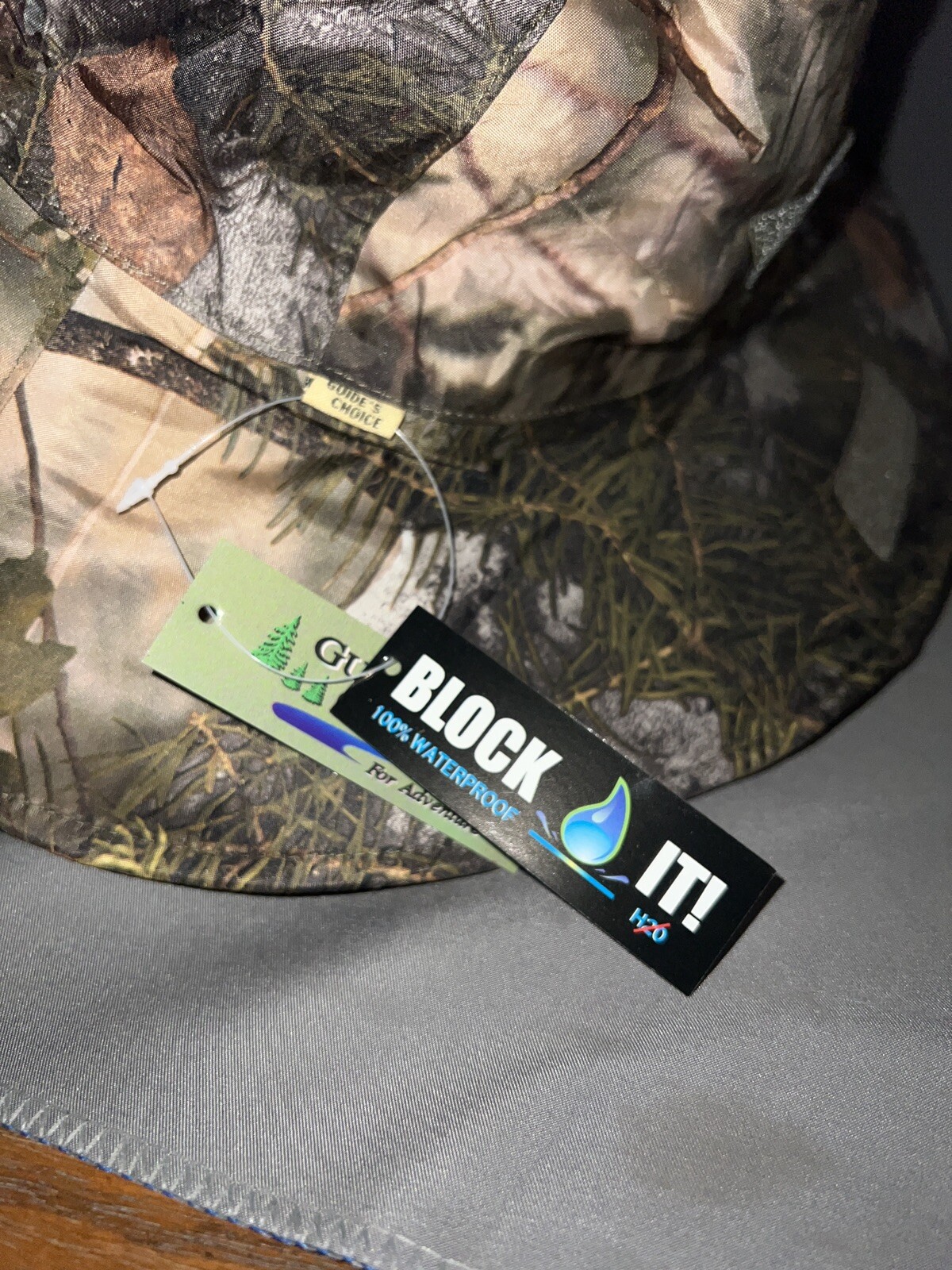 Waterproof Camo Boonie Hat Adjustable Size Fleece Lined