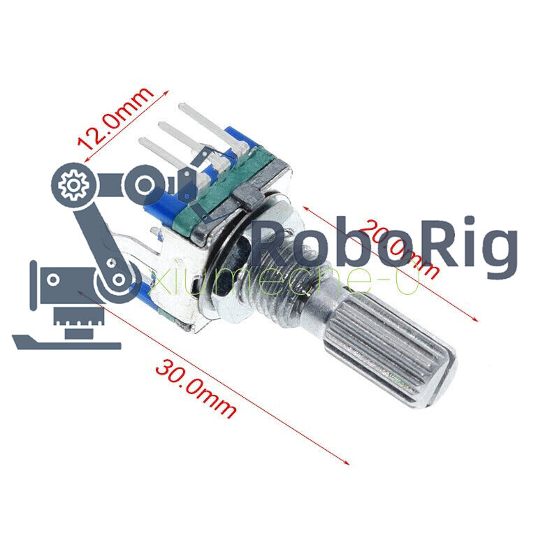 5pcs Rotary encoder with switch EC11 Audio digital potentiometer 20mm handle