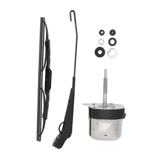 UTV Electric Windshield Wiper Motor Kit, 12V 105° Rotating Universal Electric