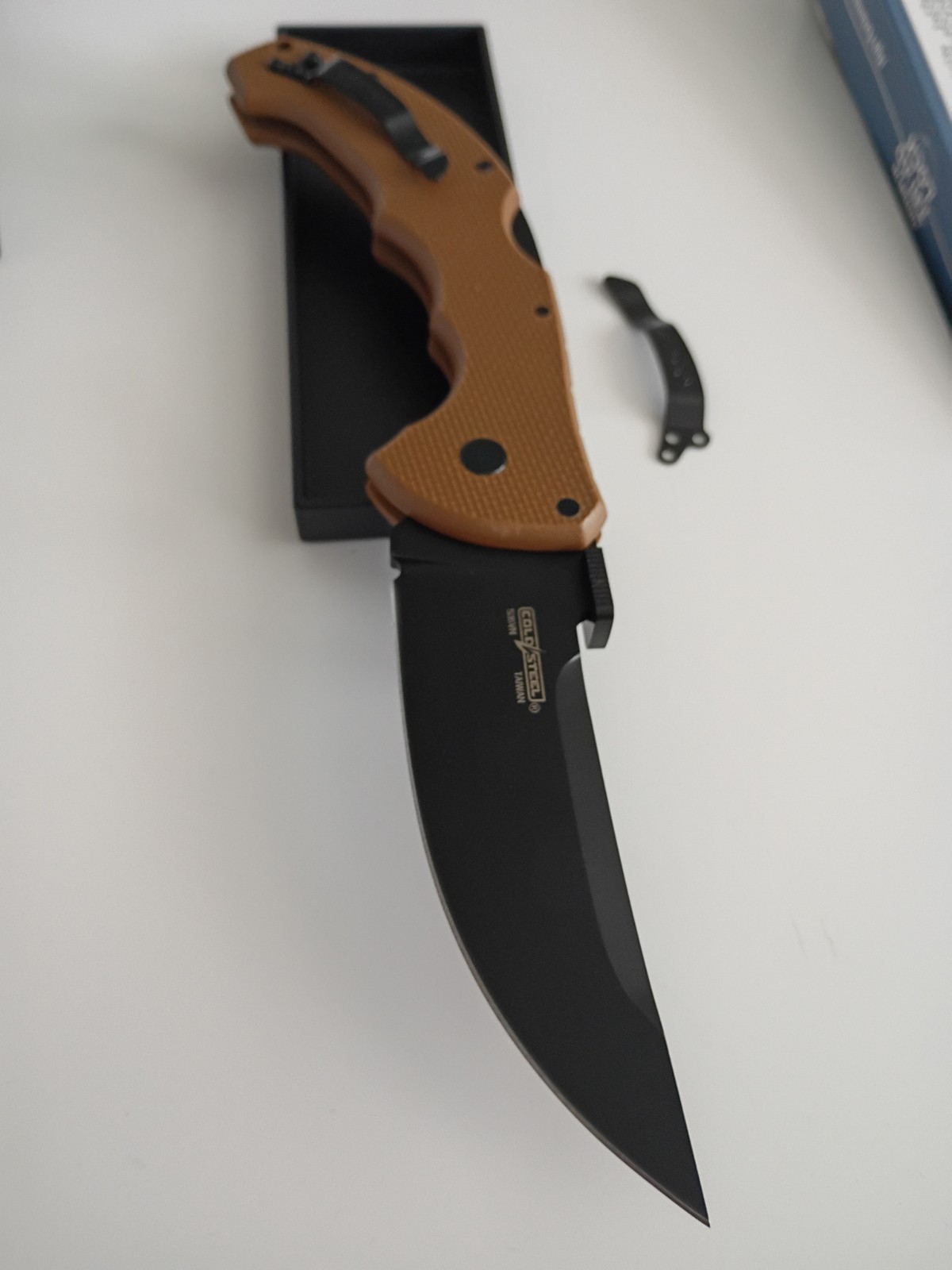 Cold Steel Talwar Talwar 4in Tri-Ad Lock S35VN G10 Desert Tan Brown Blade