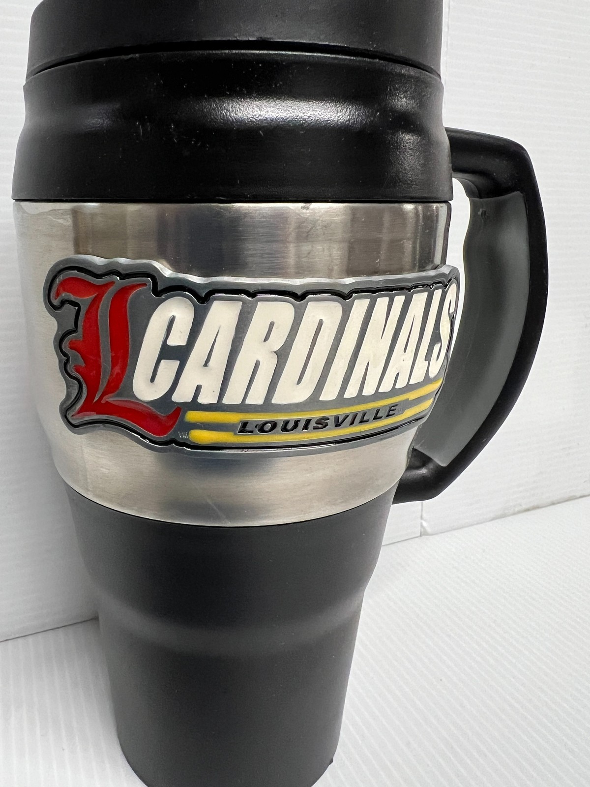 Louisville Cardinals Btm2331-14 Travel Mug Insulated Tumbler 14 Oz Black