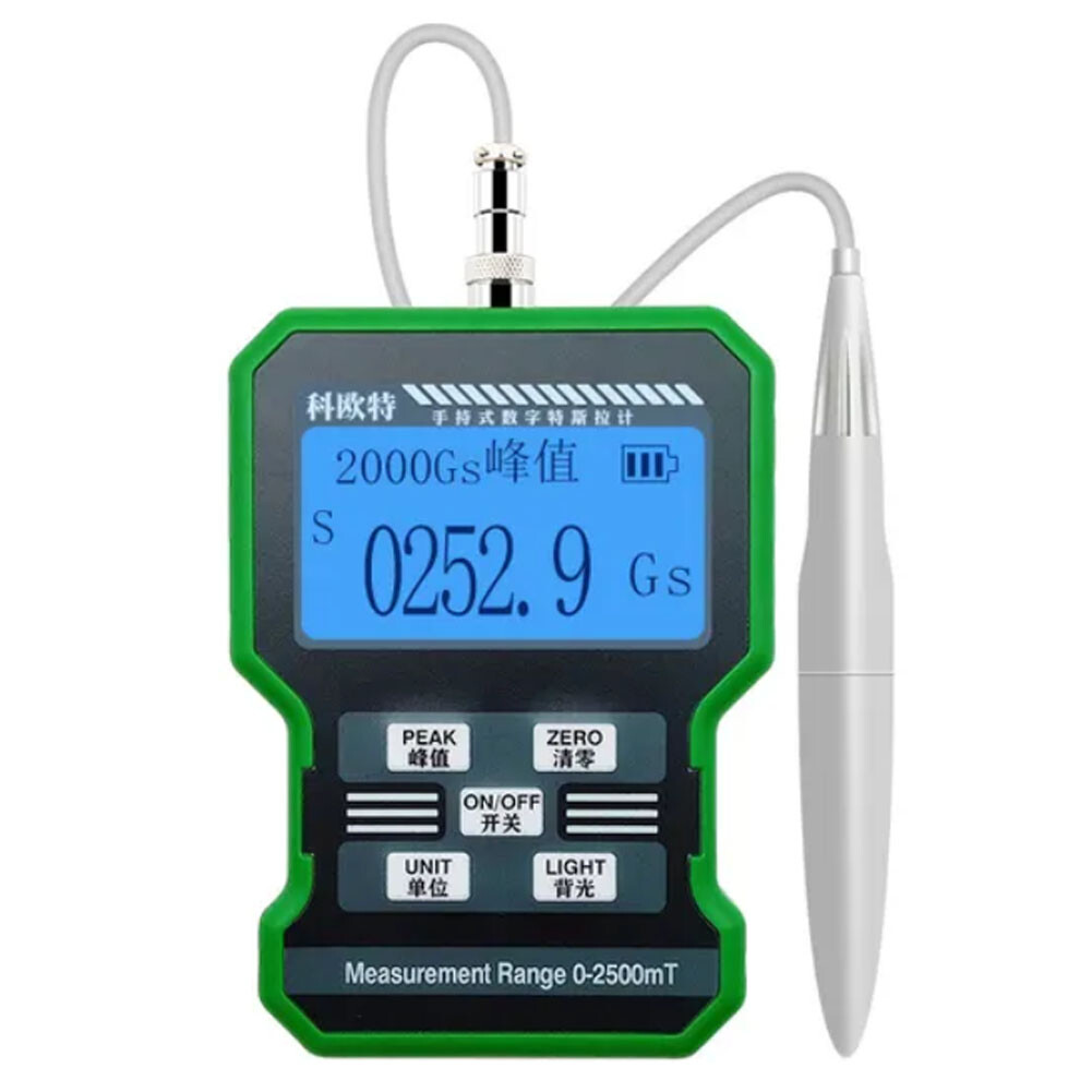 New High Precision Digital Tesla Meter Flux Gauss Meters Magnetic Field Detector
