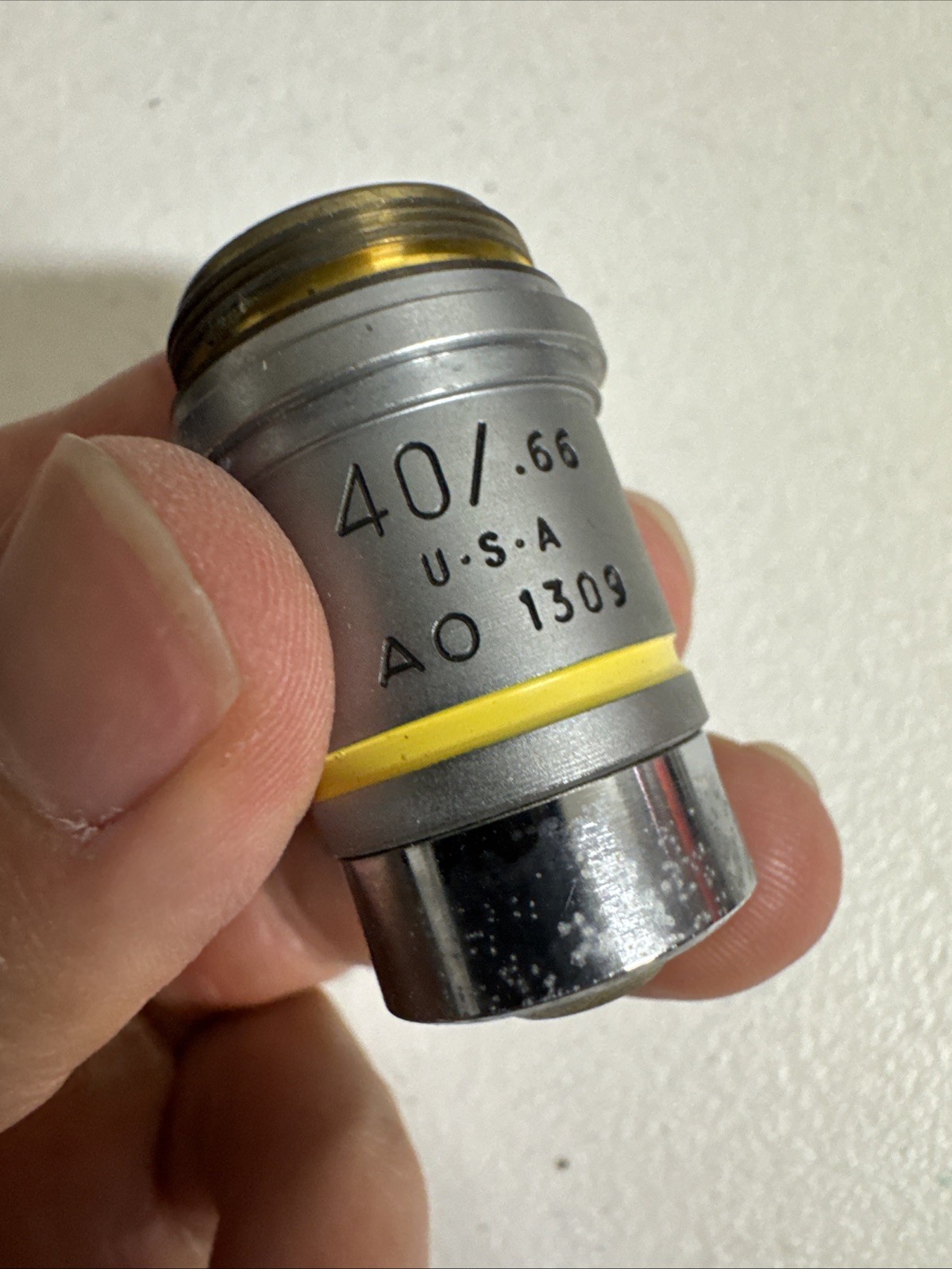 American Optical AO Plan Achro 40x/ 0.66 Microscope Objective Lens CAT 1309