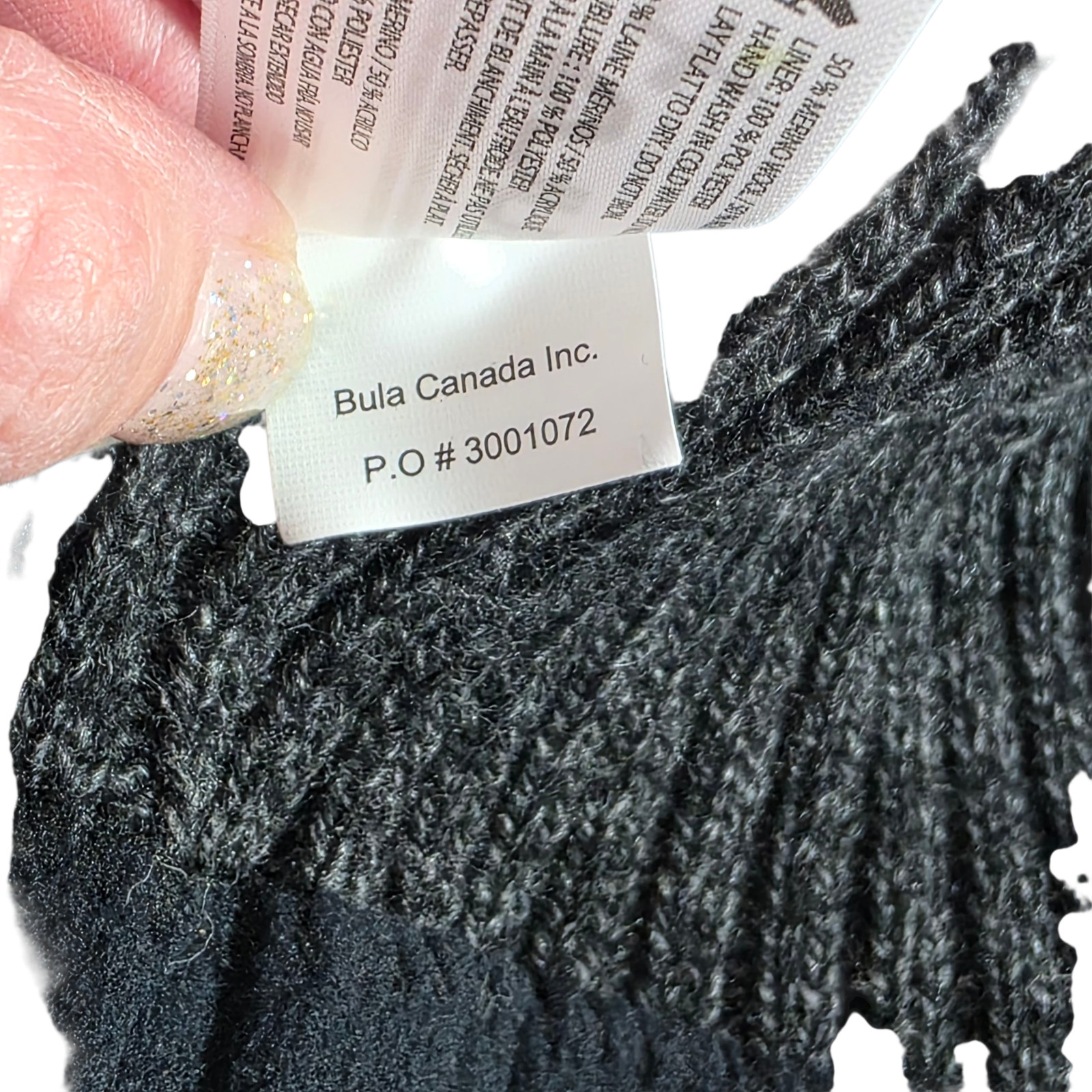 Bula Beanie Unisex Adult Dark Gray One Size Merino Wool Knitted Outdoor Winter