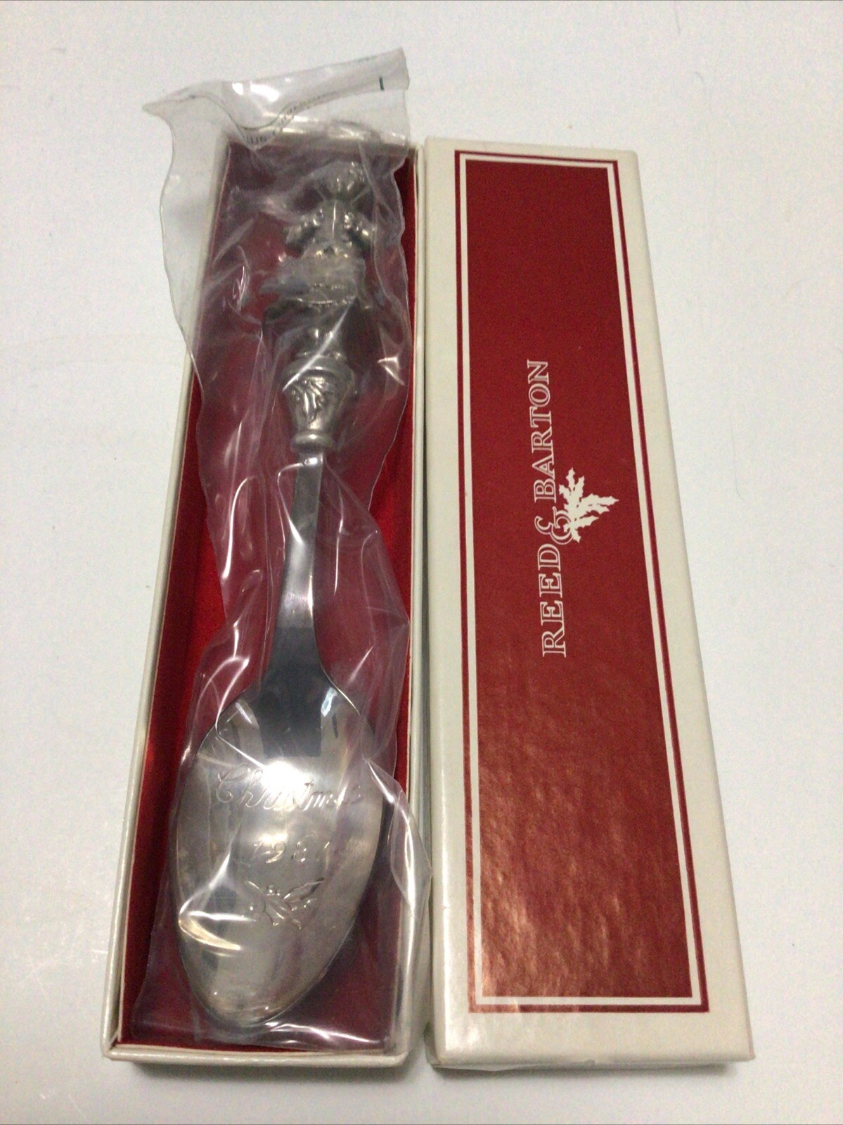 Reed and Barton silver plated Christmas collectors spoon Victorian girl 1987 New