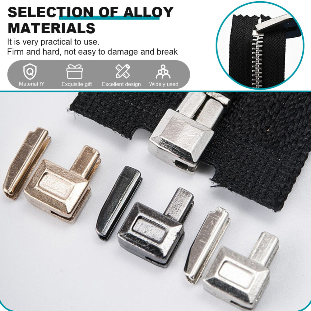 32 Sets Zipper Head Repair Kit Clothes with Zippers Outdoor Tent