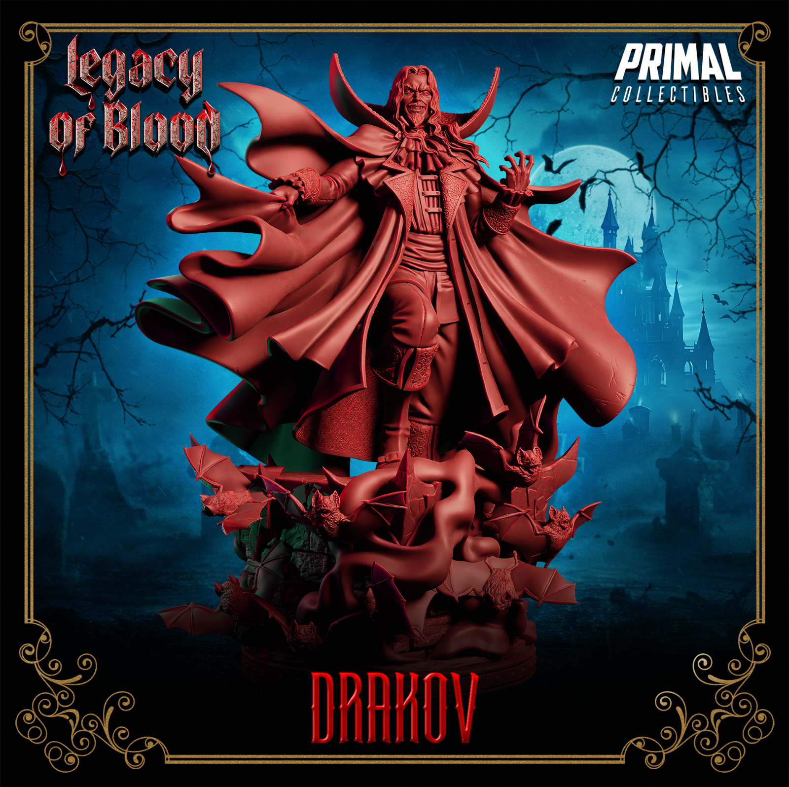 D&D Vampire Dracula Castlevania Strahd Mini Set TTRPG 32mm