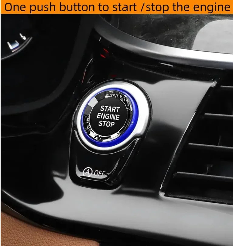 Push to Start Ignition Kit Smart RFID Push Button Engine Starter Kit, Keyless En