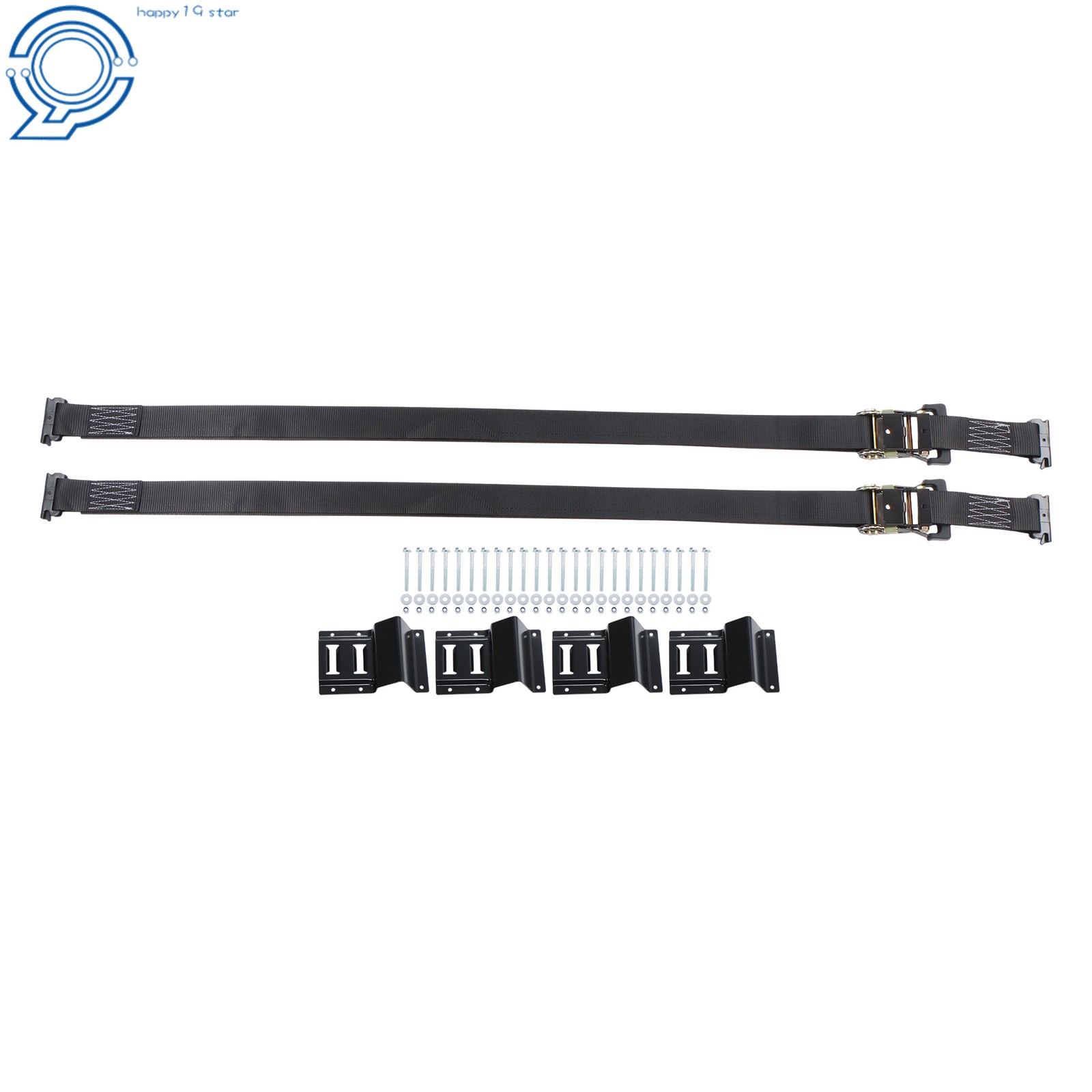 Wheel Chock Tie Down Kit Tire Ratchet Straps Wheel Chocks For ATV UTV