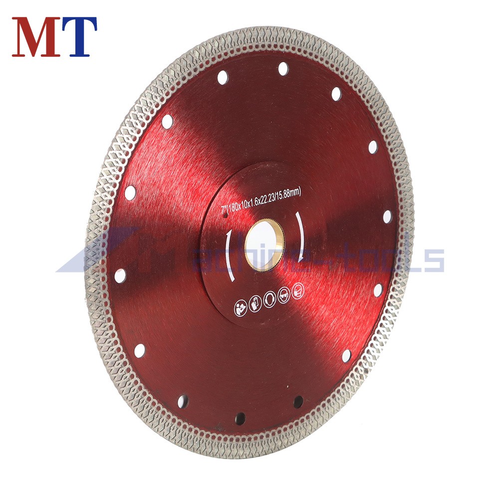 Red 7 Inch Super Thin Diamond Porcelain Cutting Blade Tile Blade For Cutting