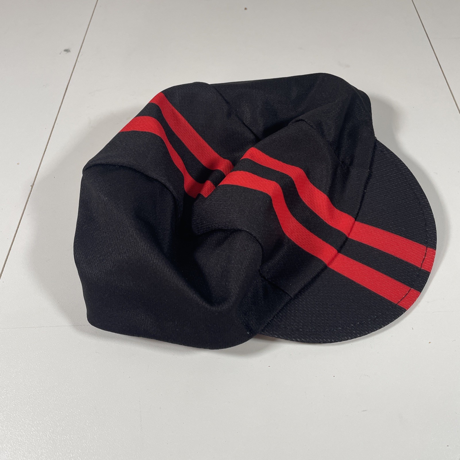Aero Tech Rush Cycling Caps - Classic Red Stripe - Made in USA