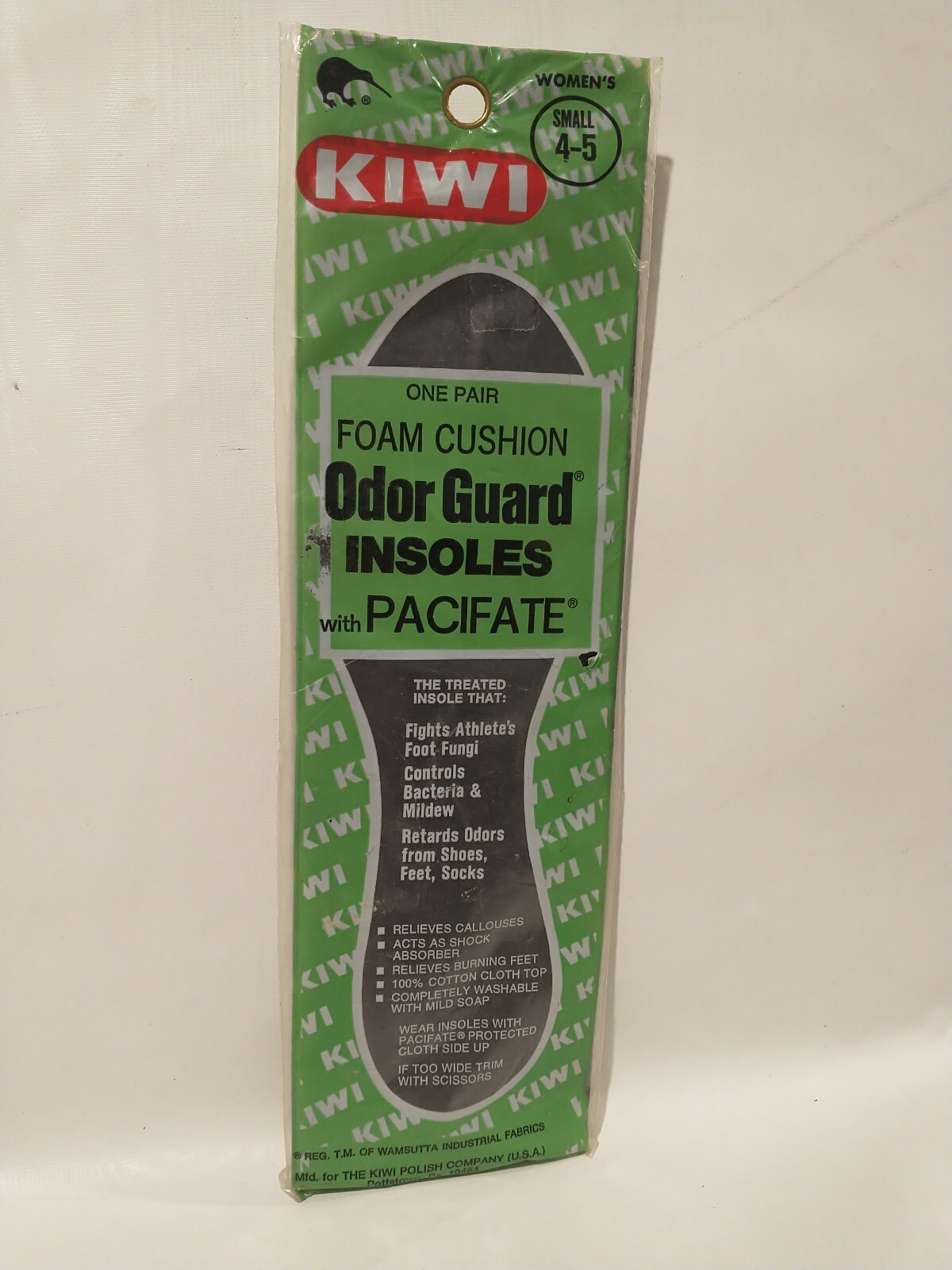 KIWI Foam Cushion Order Guard Insoles With Pacifate Women's Small 4-5 Vintage