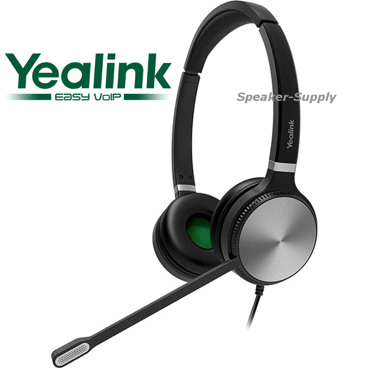 Yealink YHS36 Dual Wired Headset for IP Phone w/ QD to RJ Port Single YHS36-DUAL