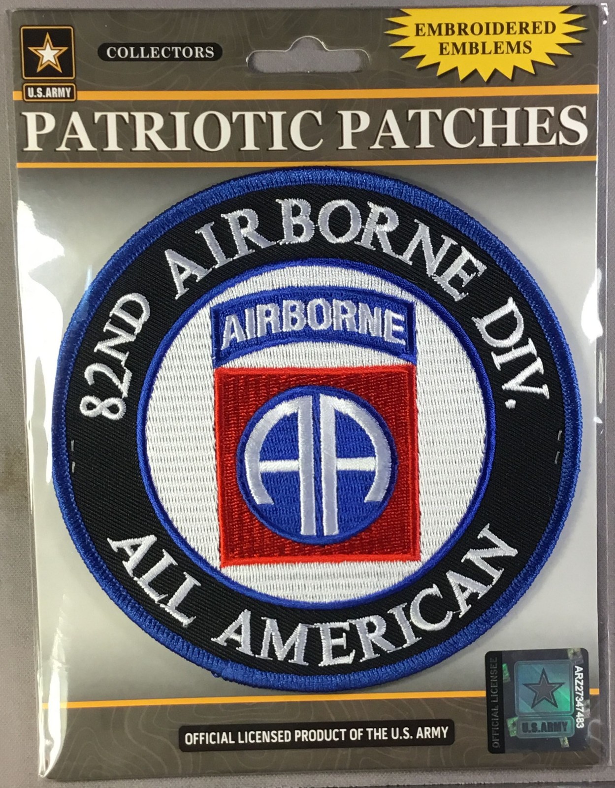 Large  Army 82nd Airborne Division All American licensed 5" patch