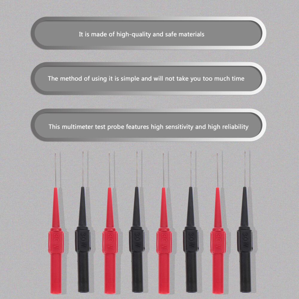 20 Pcs Tester Needle Electronic Leads Pin Multimeter Probe Needles Steel