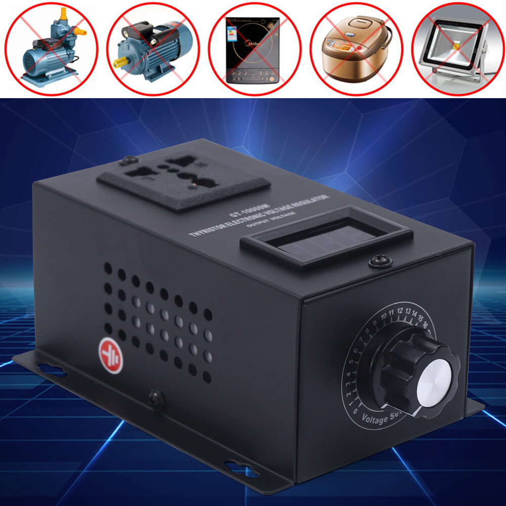 SCR Voltage Regulator 10000W, AC 110V Variable Voltage & Speed Control