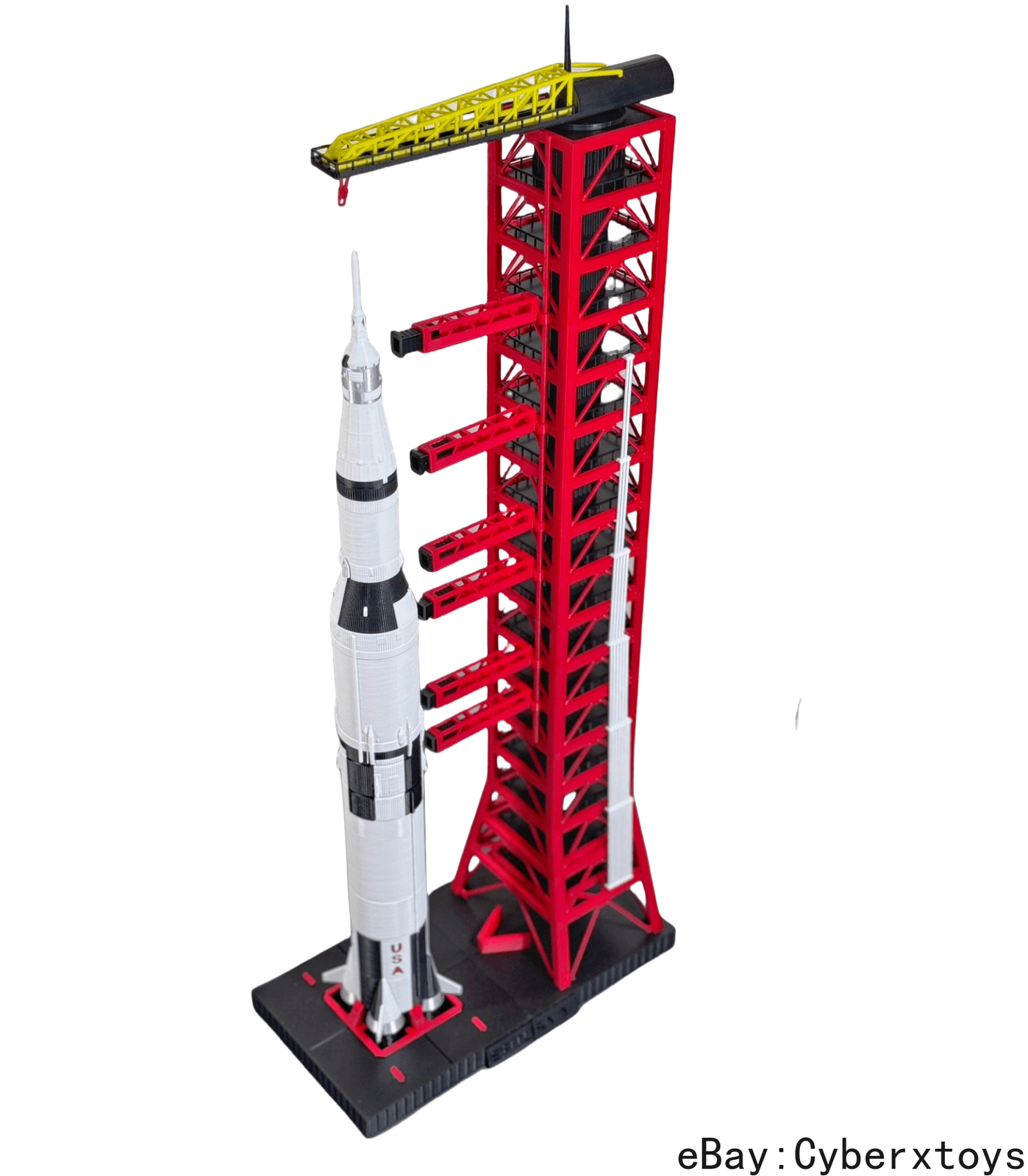 1/400 1/200 Scale Launching Tower Frame Model 3D Build Painted for NASA Saturn V