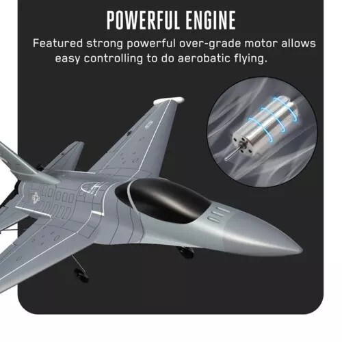 US VOLANTEX F16 Fighter 2.4GHz 4CH RC Plane Aircraft 6Axis Gyro RTF Stunt Glider