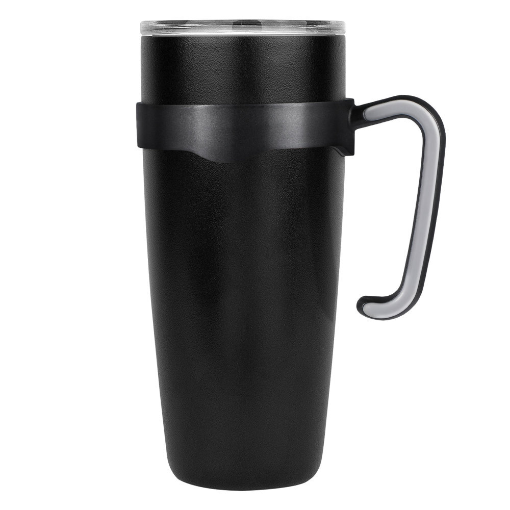 Coffee Travel Tumbler Mug Insulated Handles Contoured Convenient