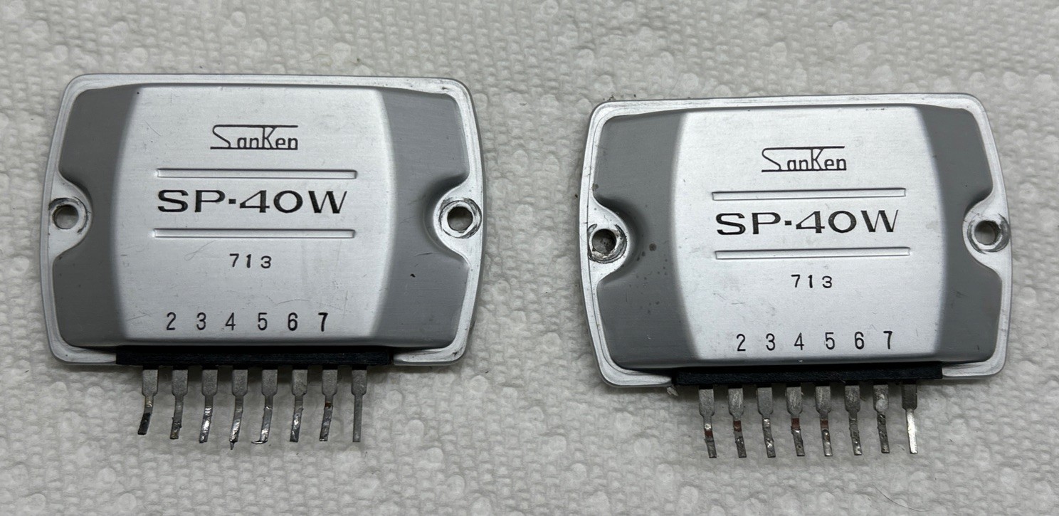 Pair of  OEM Sanken SP-40W - pulled from working Pioneer SX 650