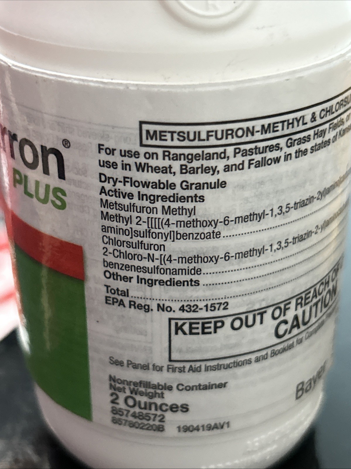 Cimarron Plus Herbicide - Pasture Broadleaf killer 2 Oz by Bayer