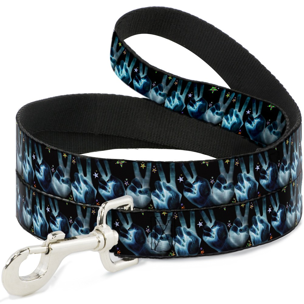 Dog Leash Peace & Starz NARROW 0.5"
