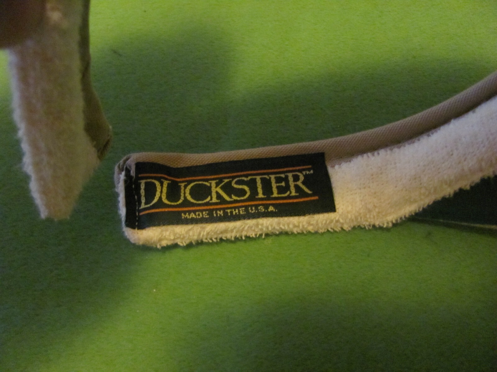 Vintage DUCKSTER - Dakota DUNES Visor Beige Tan Golf Hat/Cap. Made in USA.