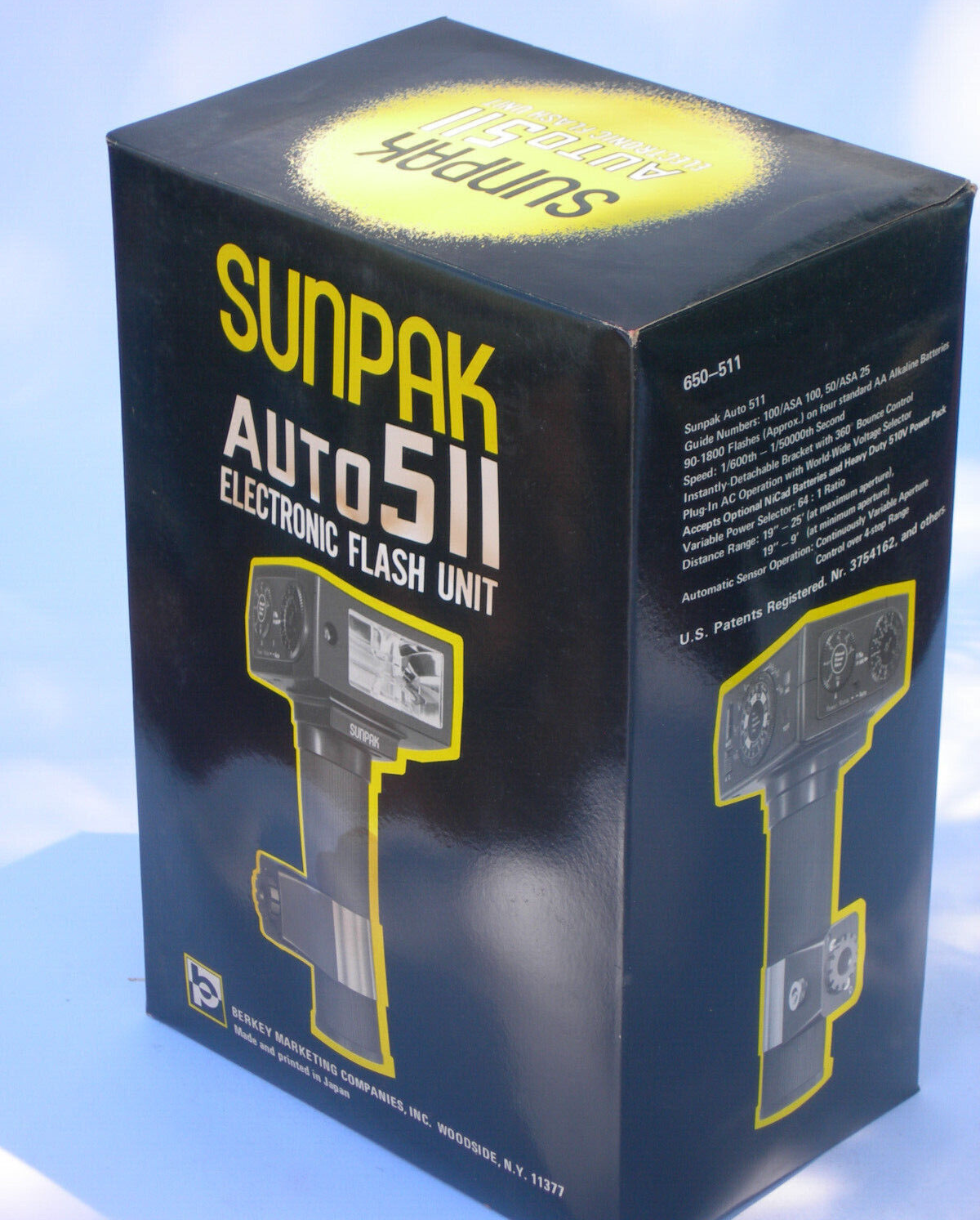 SUNPAK auto 511 Electronic Flash Unit Handle Mount. Box Only