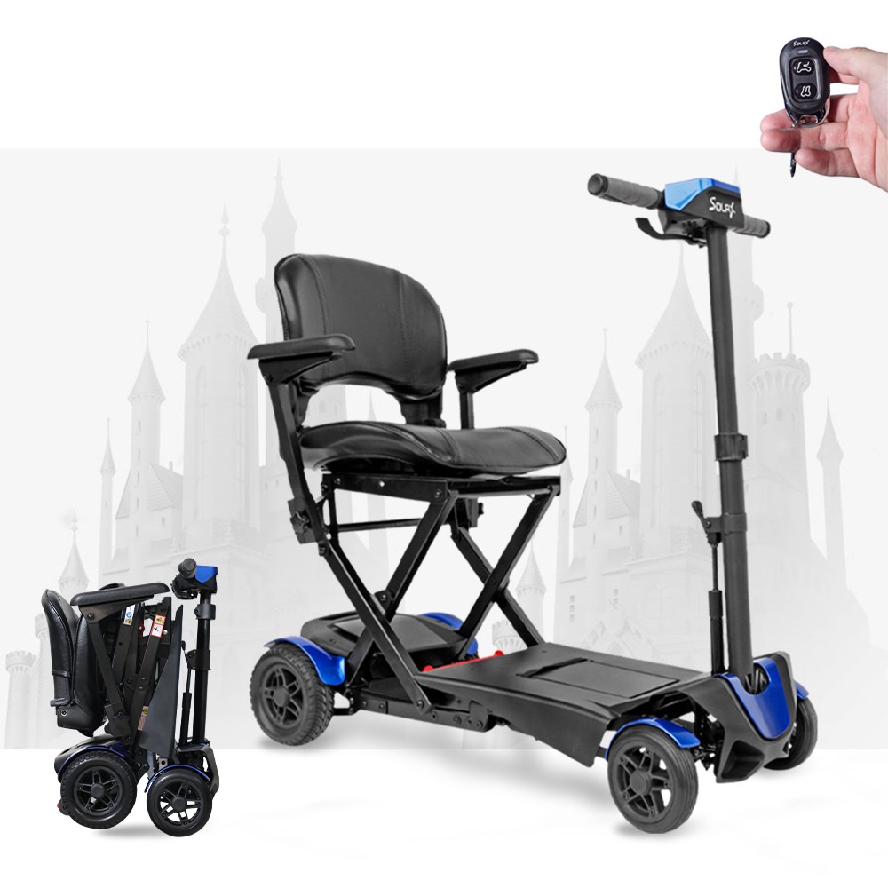 Remote Control Foldable Electric Mobility Scooter with Suspension for Senior