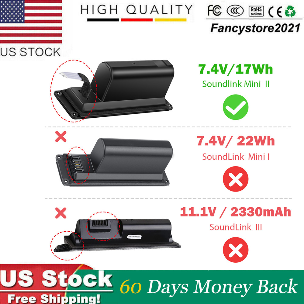 New 088796 088789 088772 Battery For Bose Soundlink Mini 2 II Speaker 17WH 7.4V