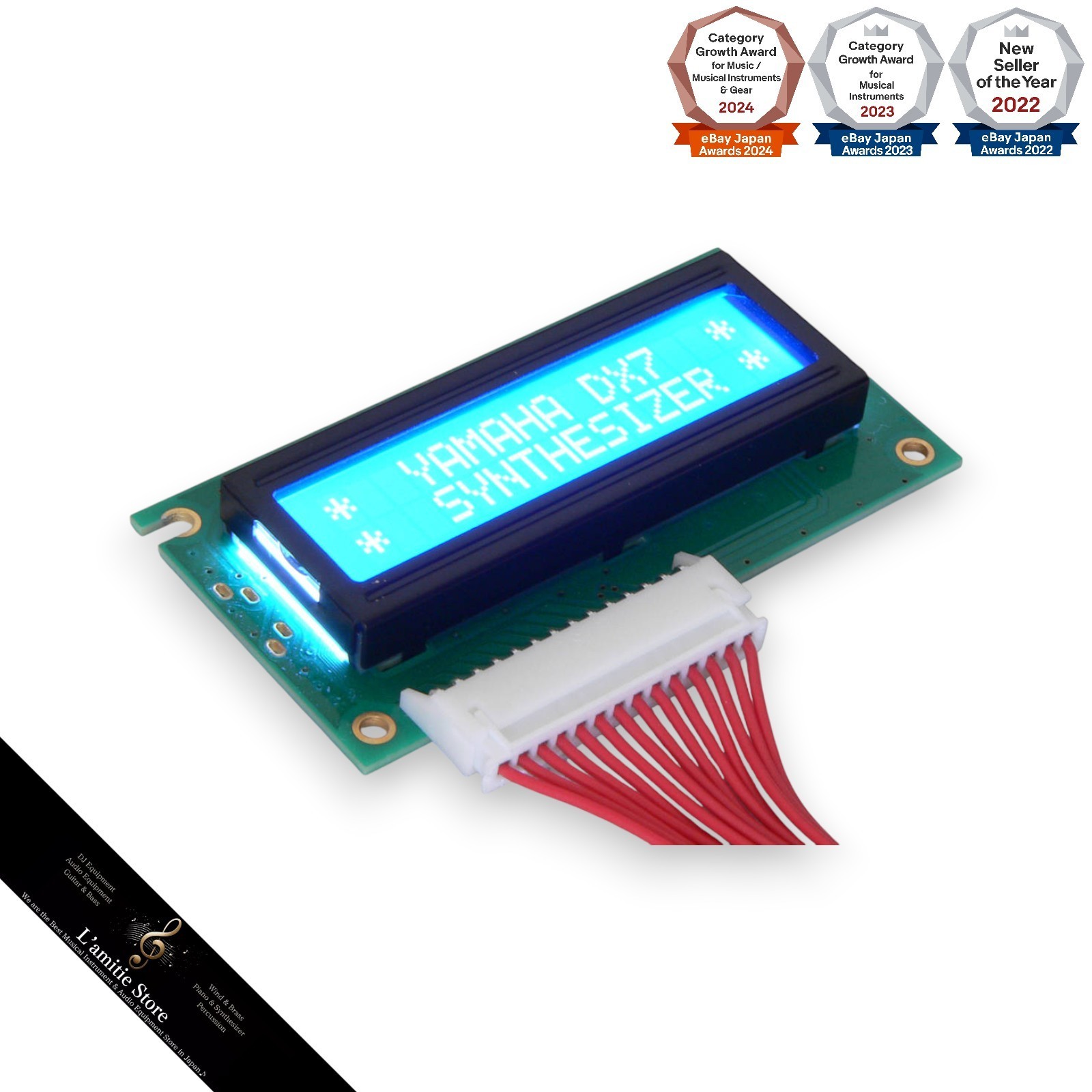 YAMAHA DX7 LCD Display Blue LED Backlight Replacement Tested Working JP Part