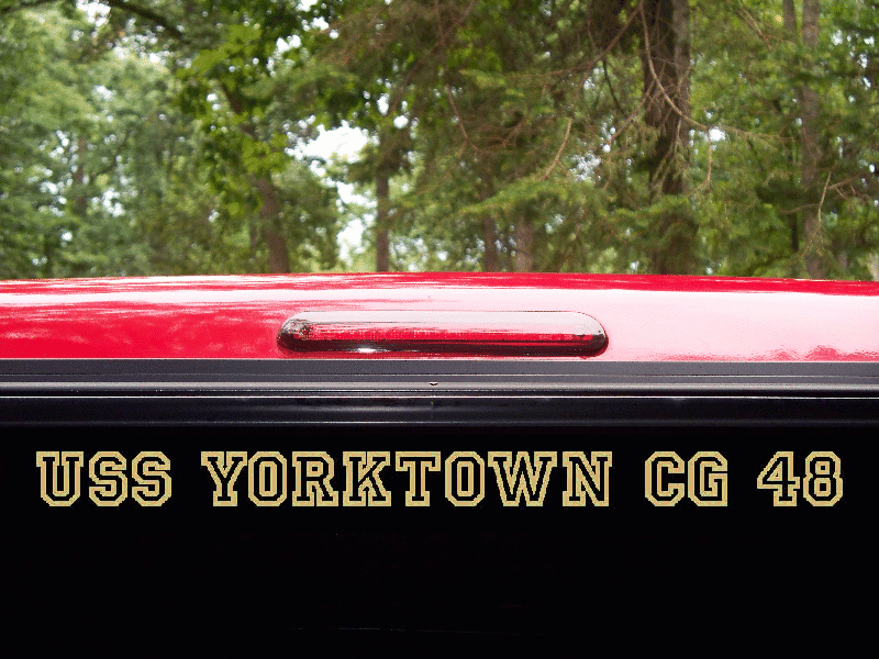 USS YORKTOWN CG 48 Decal US NAVY Military USN