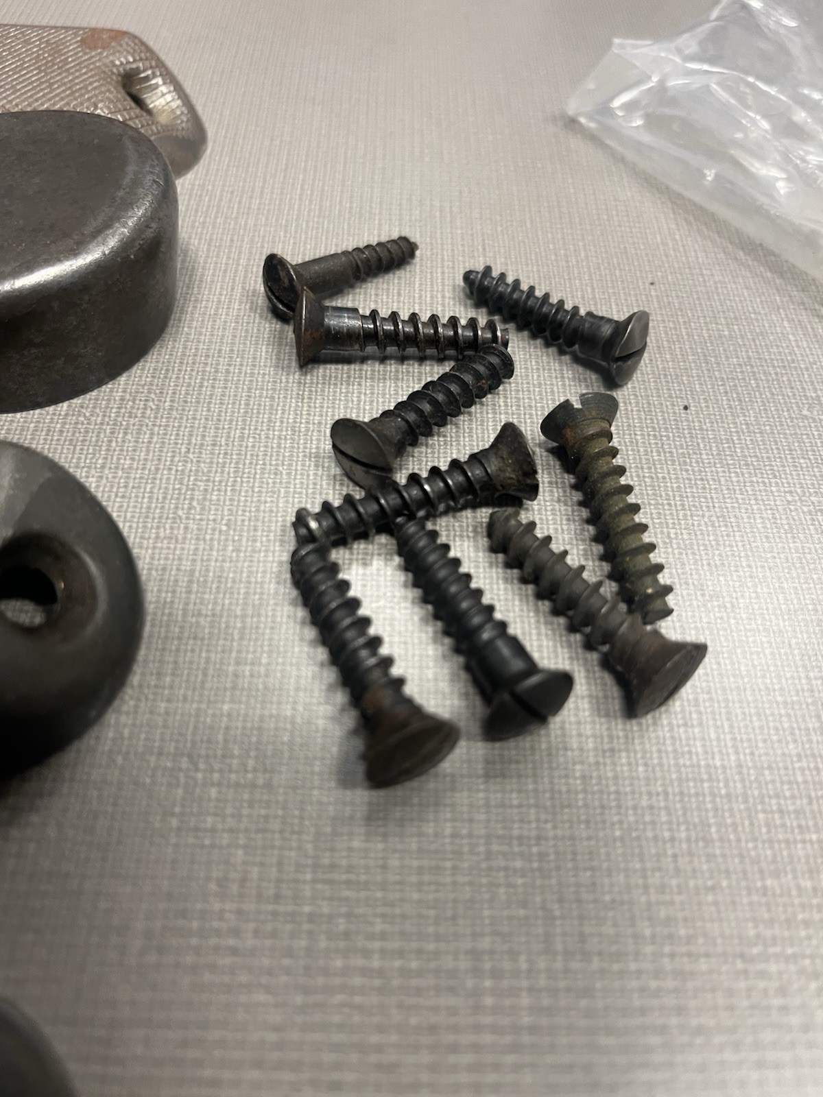 4x Original WW2 German K98k K98 Gew98 Stock Butt Plate & Screws Parts Lot