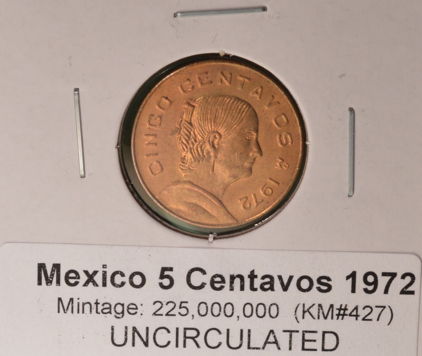 1972 Mexico 5 Centavos - Uncirculated