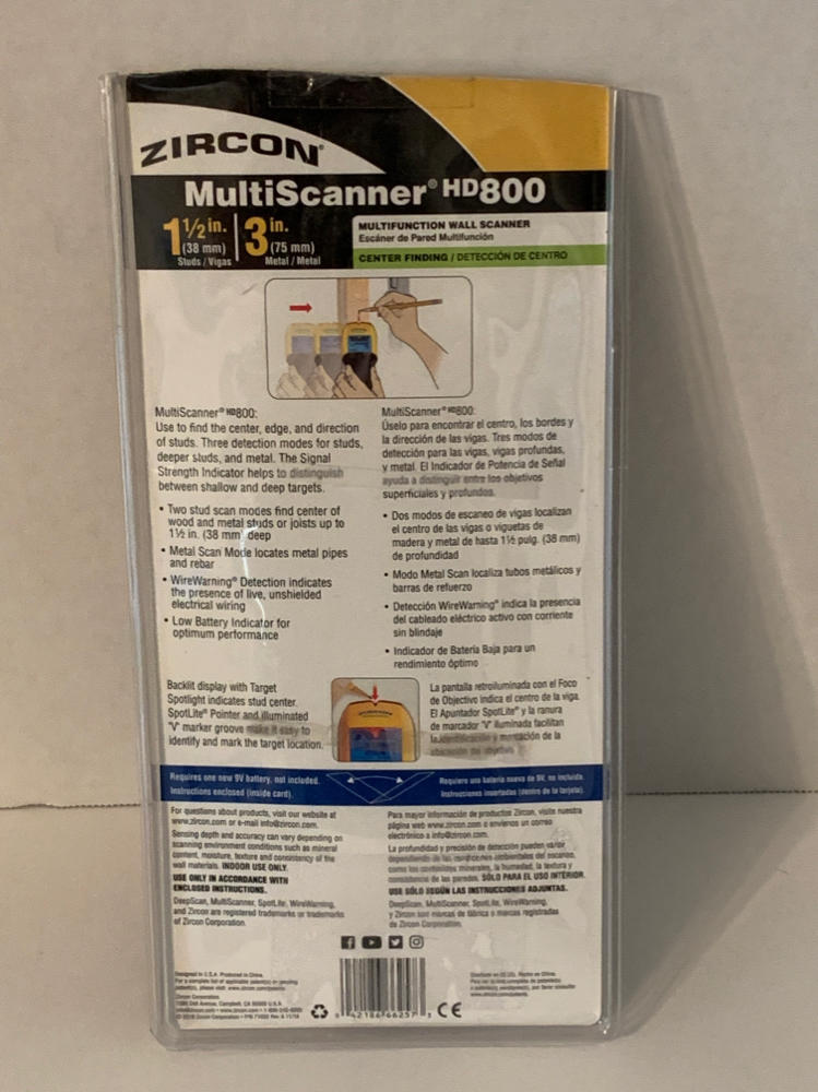 Zircon MultiScanner HD800