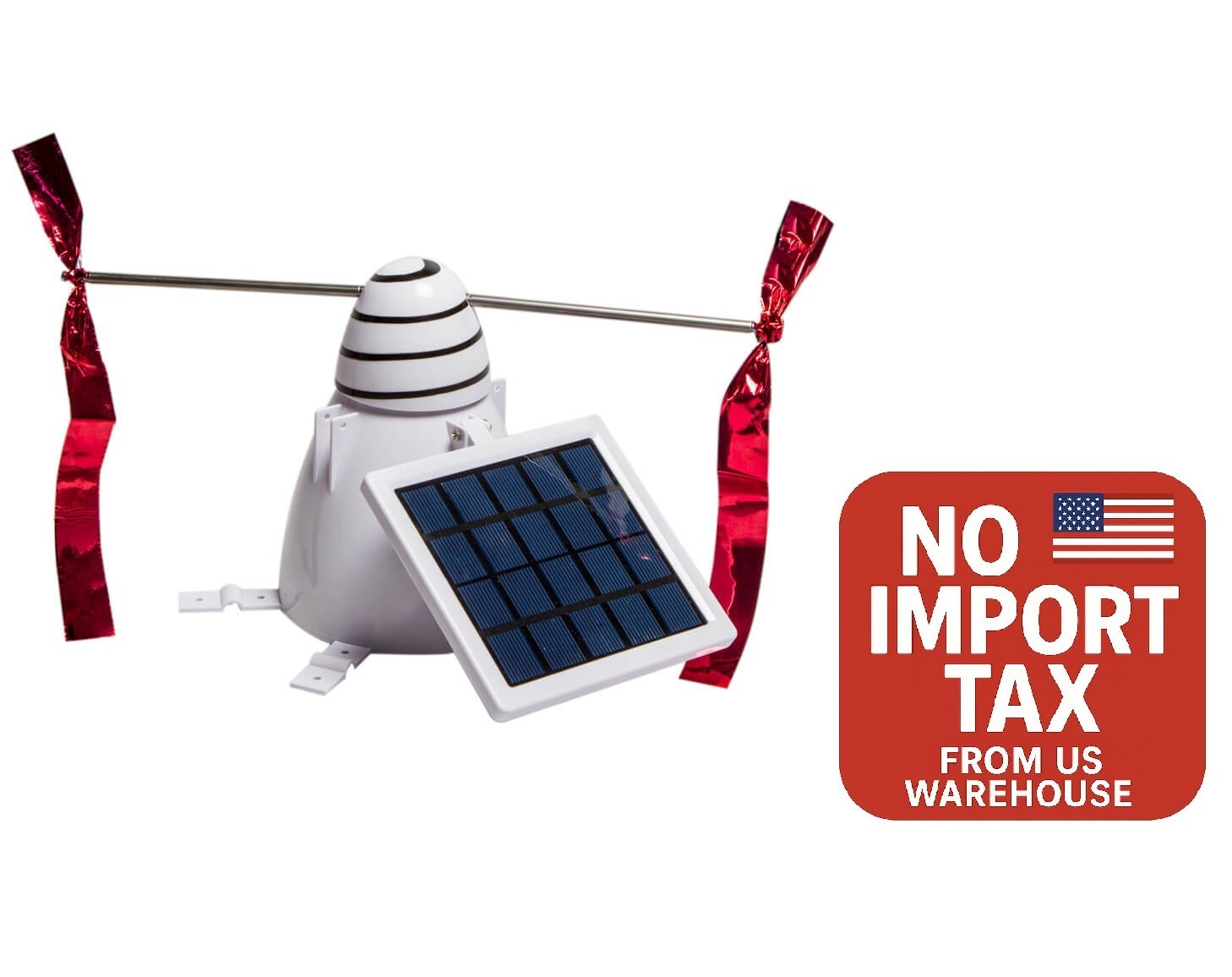 Bird B Gone Solar Bird Repeller Deterrent Spinning Arms for Pigeons Seagulls