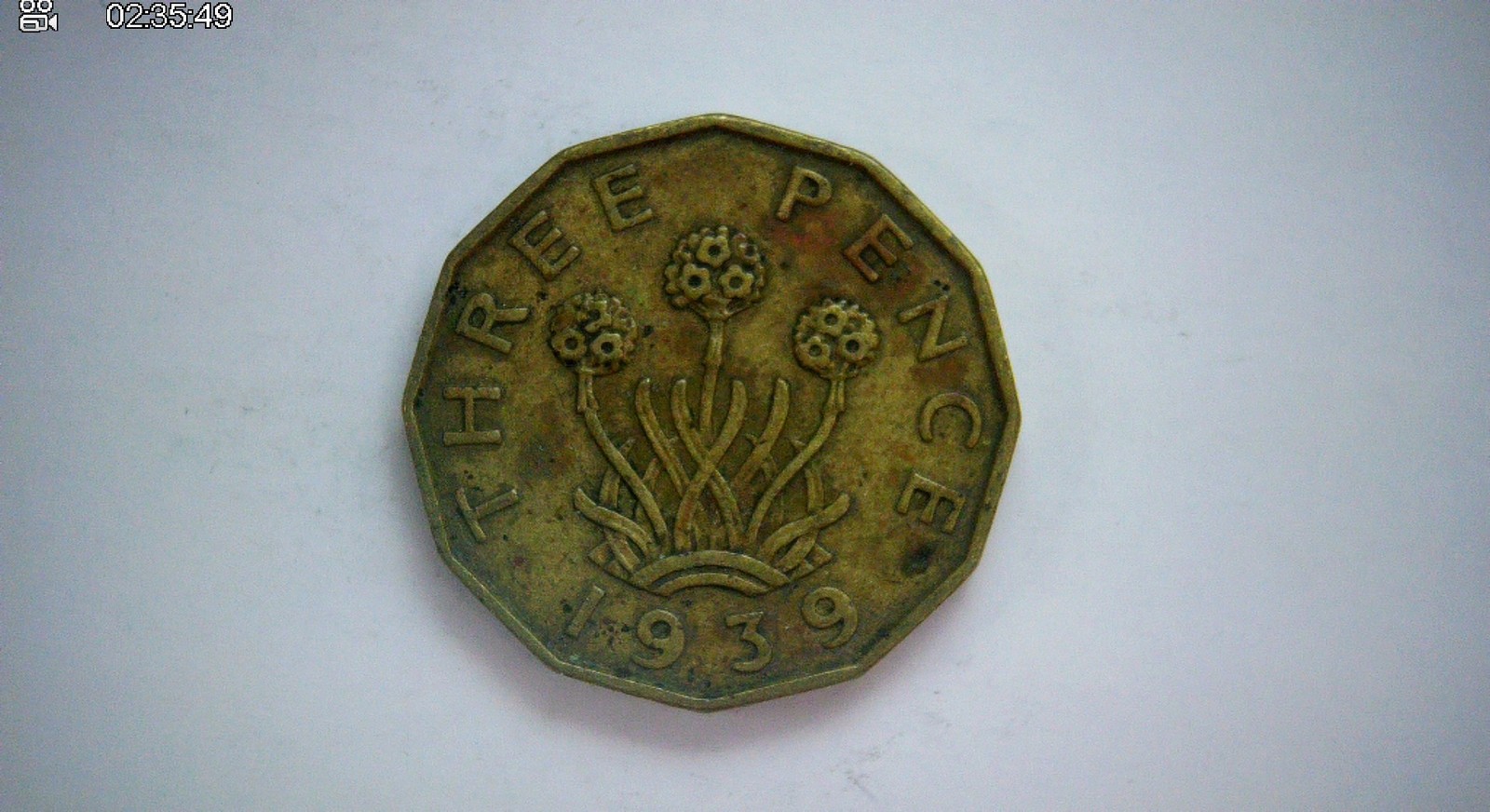 United Kingdom 1939 3 Pence George VI threepence (, 12-sided) Coin