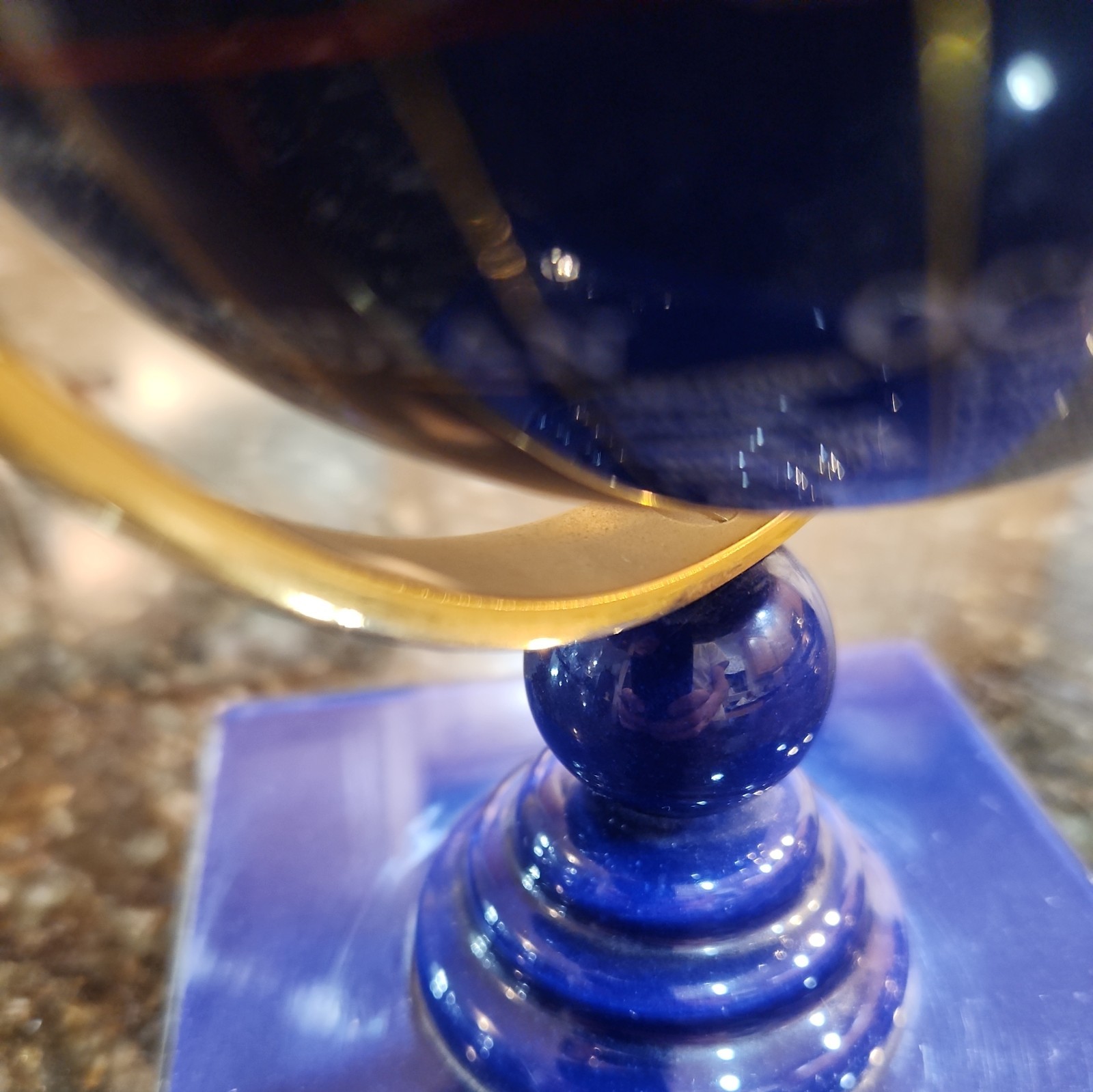 Small Lapis Gemstone Globe