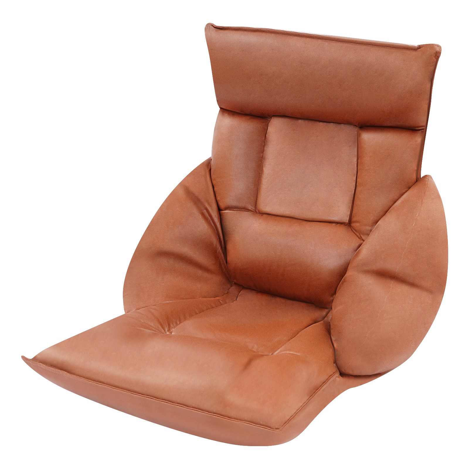 Adjustable 90°-180° Lazy Sofa Chair With Armrest Floor Standing Rest Stool Home