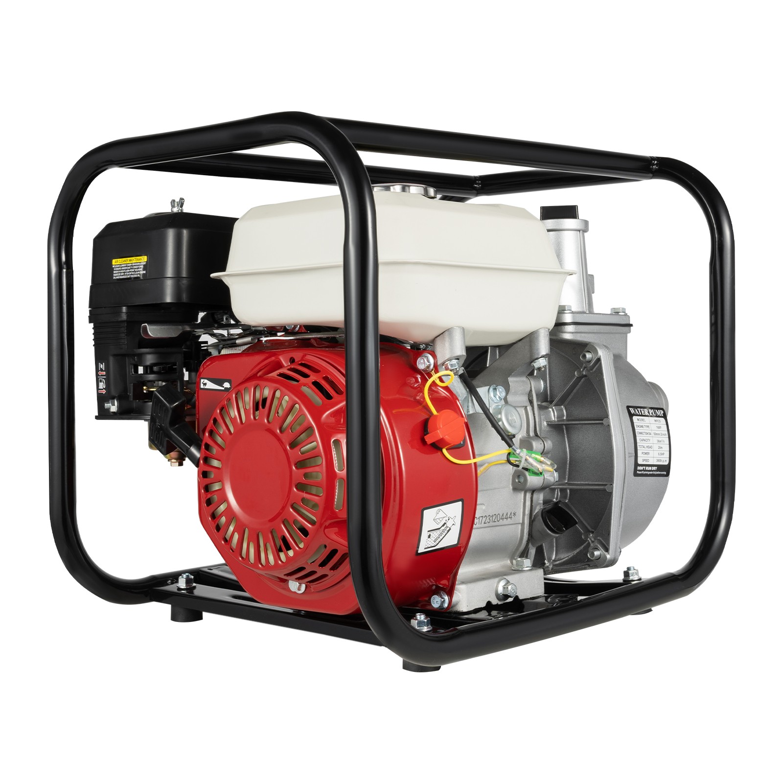 2" Inch 6.5HP Gas Water Semi Trash Pump Gas-Power Water Irrigation Transfer Pump