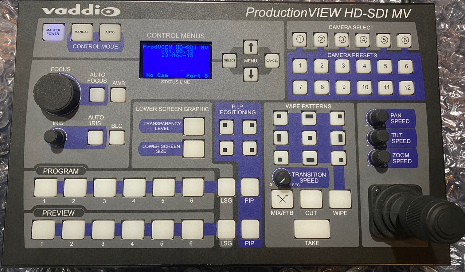 Vaddio Productionview HD MV Switcher Camera Control Console 999-5655-000