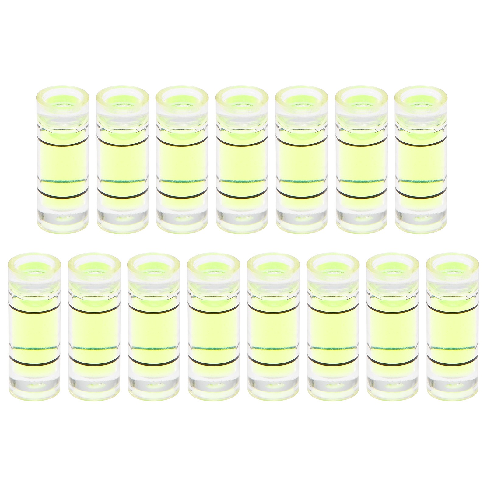 15pcs Small Cylindrical Bubble Level Vials 4.5x12mm Levels Measuring Tools