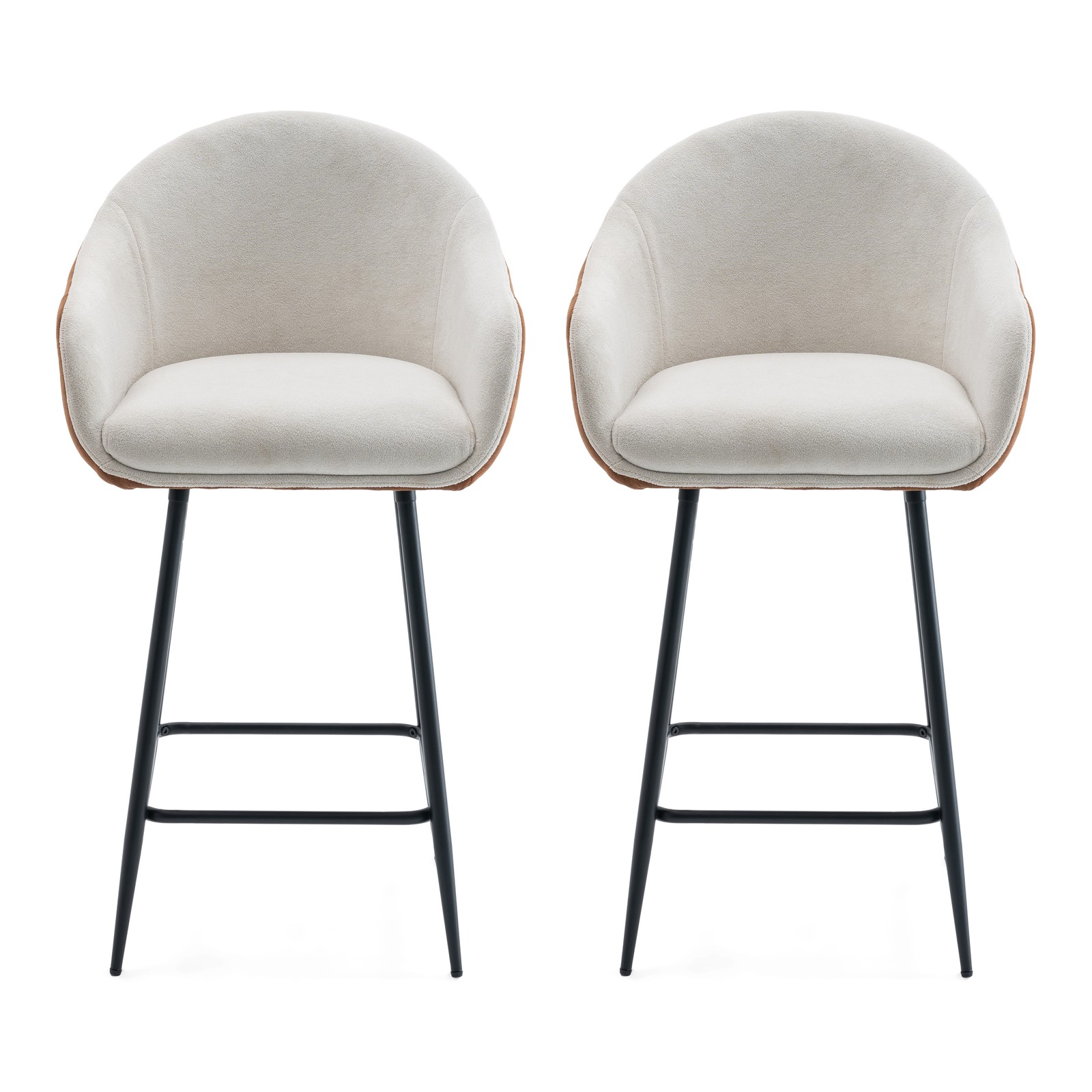 26.5'' Modern - Style counter height bar stools, with comfortable upholstery